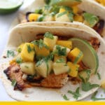 Fish Tacos with Mango Peach Salsa