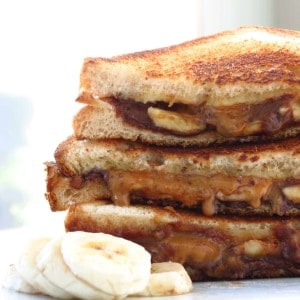 Nutella Cookie Butter Banana Grilled Cheese