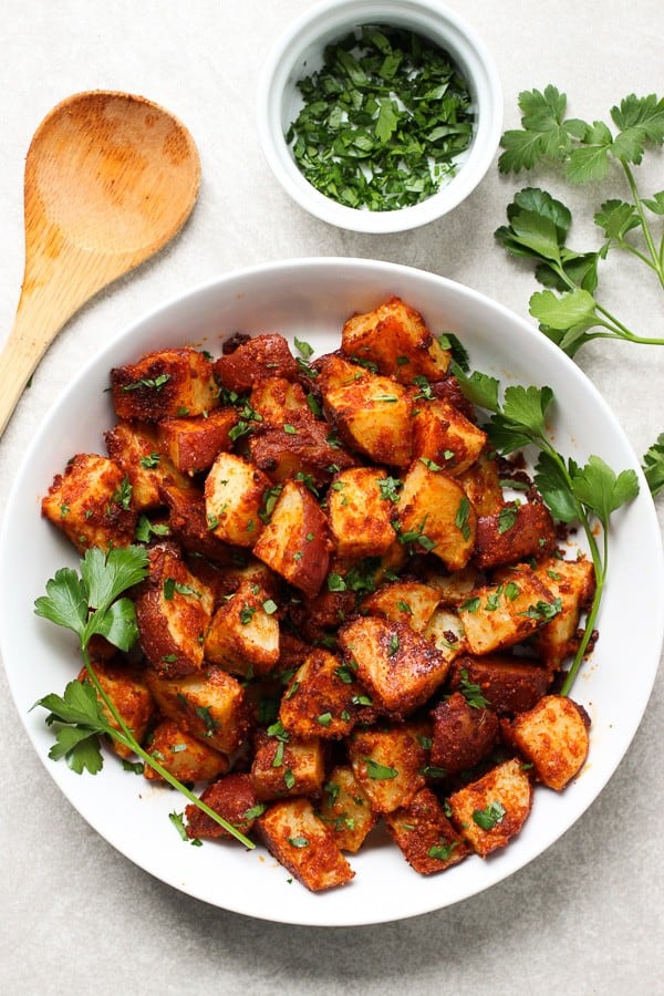 Roasted Garlic Parmesan Potatoes