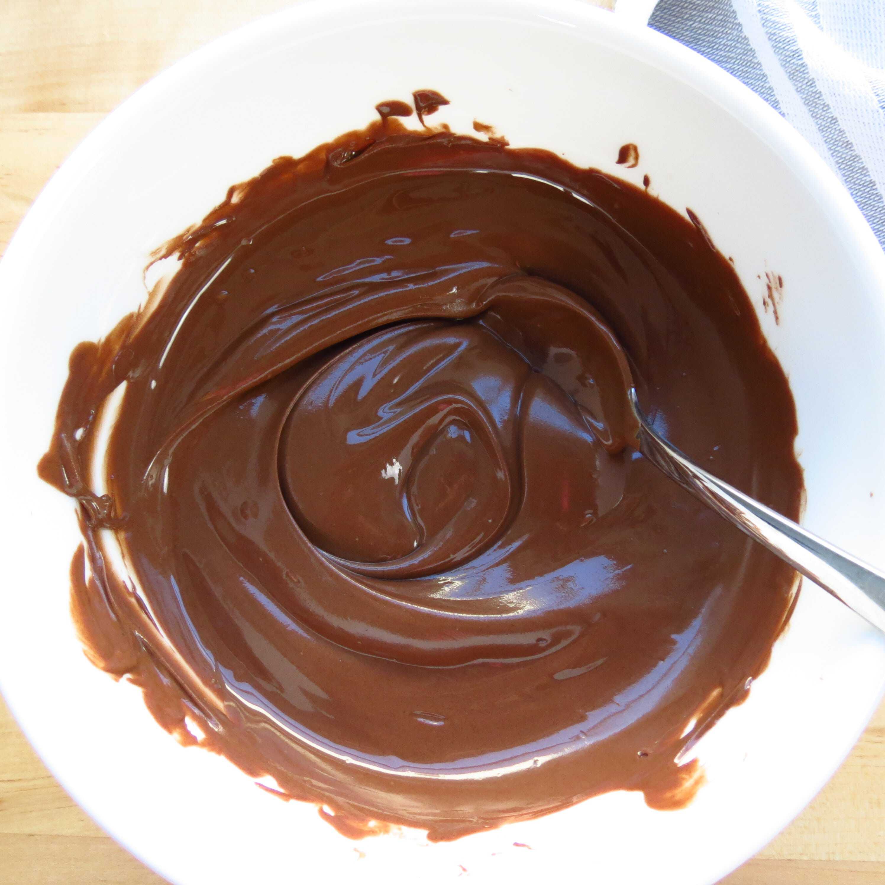 Melted Chocolate in a bowl