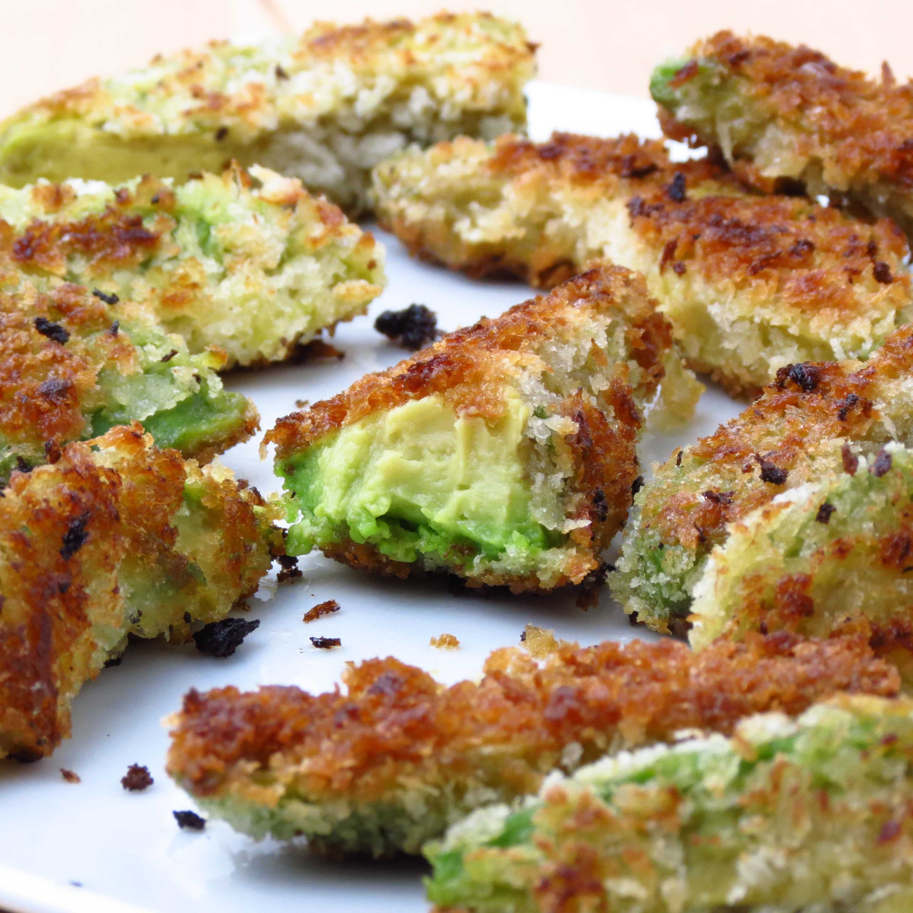 Fried Avocados for Fried Avocado Tacoes with Mango Lime Slaw