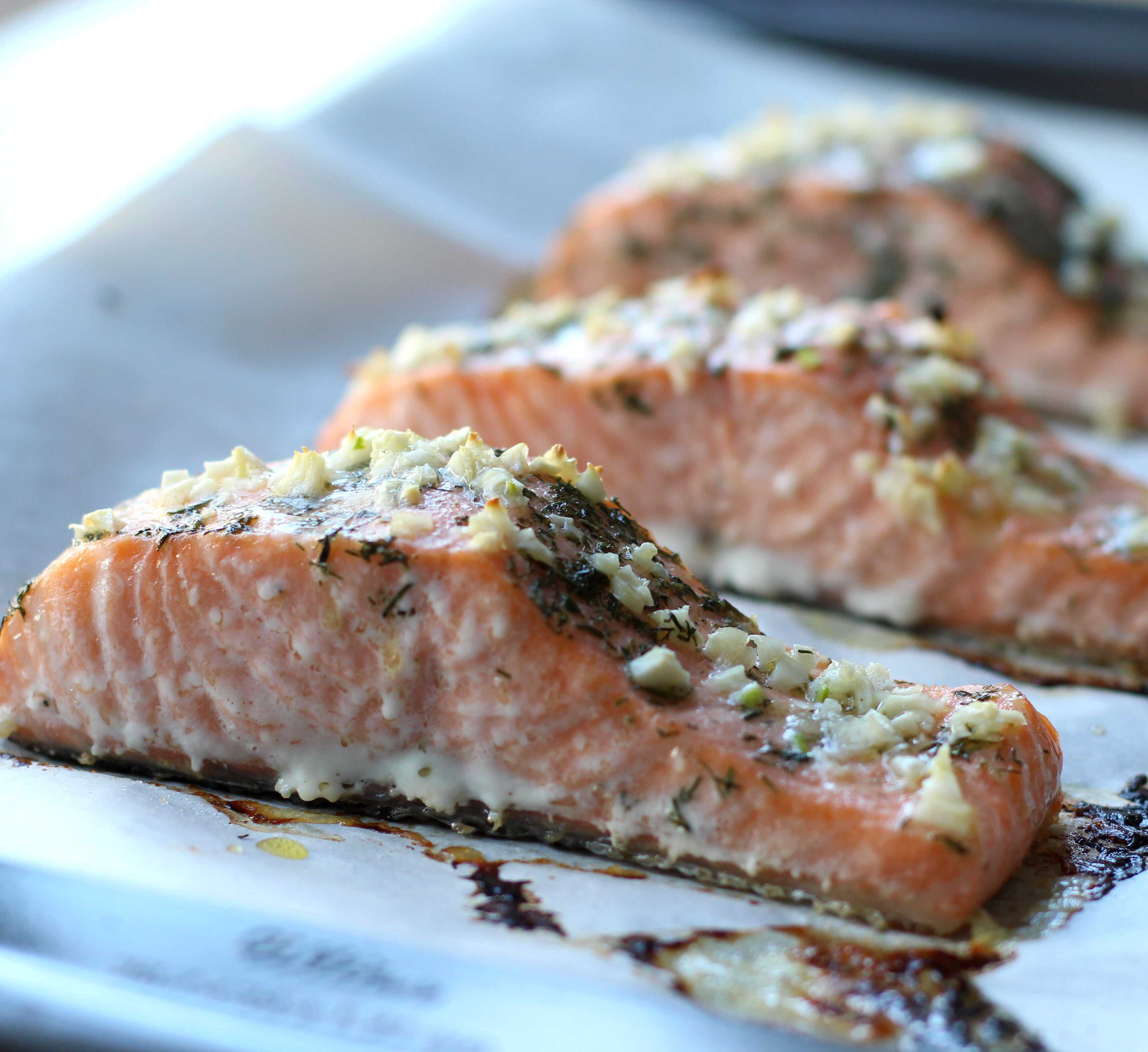 Garlic Butter Dill Salmon