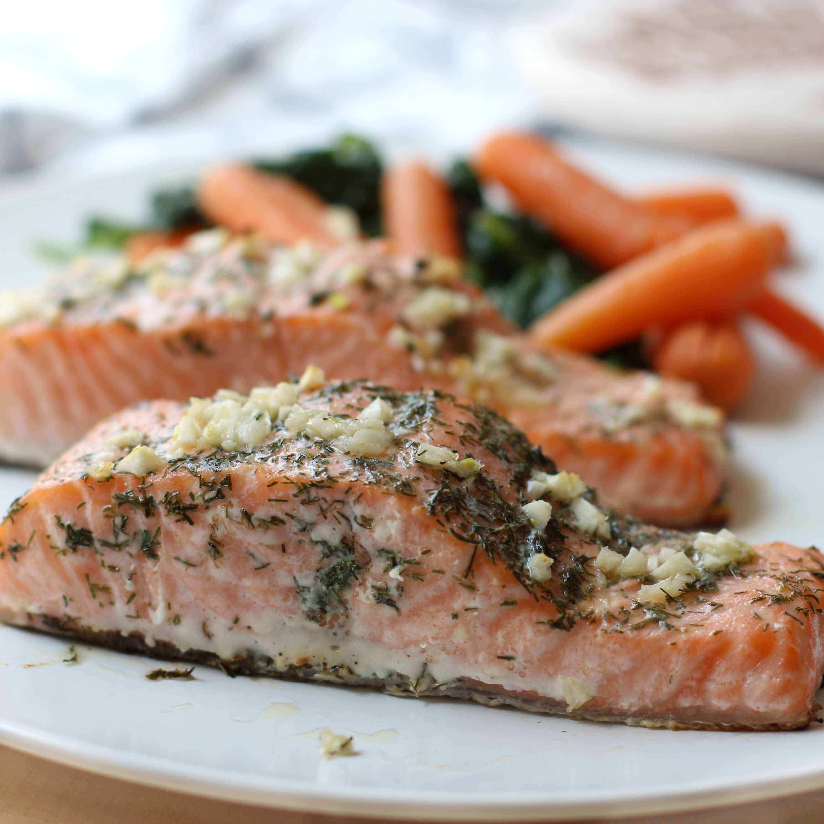 Garlic Butter Dill Salmon - Joyous Apron