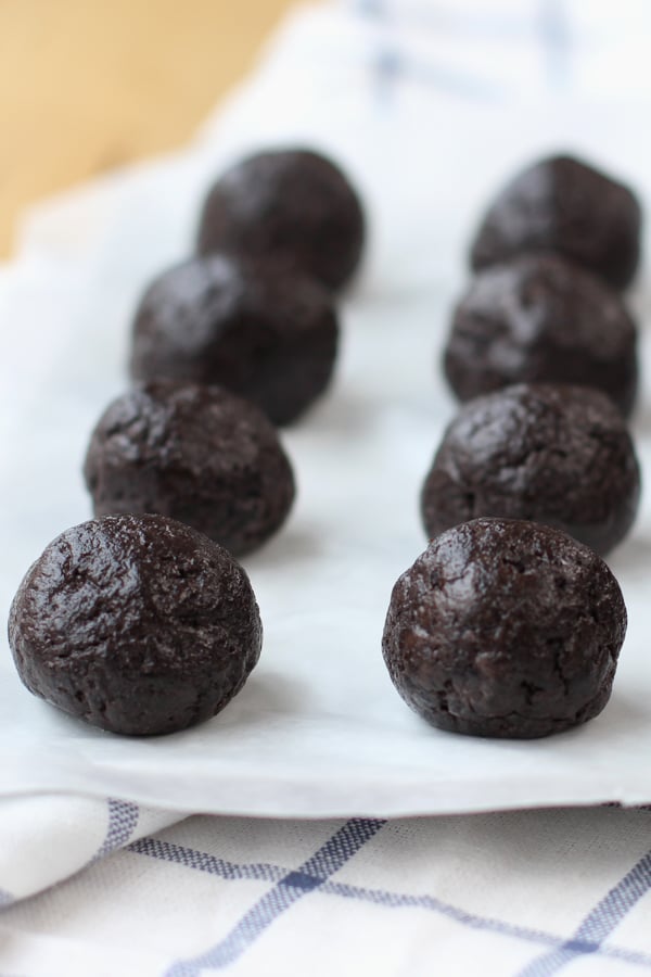 Oreo balls on a plate