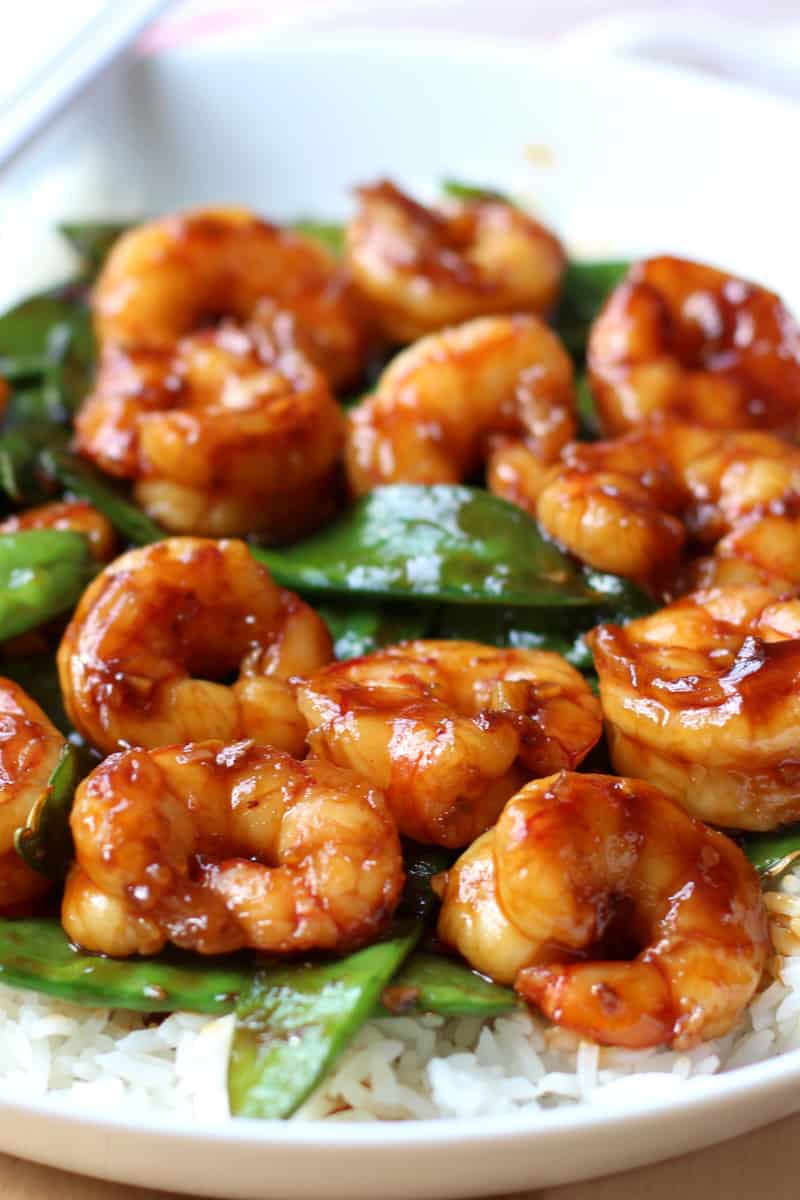 Shrimp and Snow Peas Stir Fry with Savory Sweet Sauce