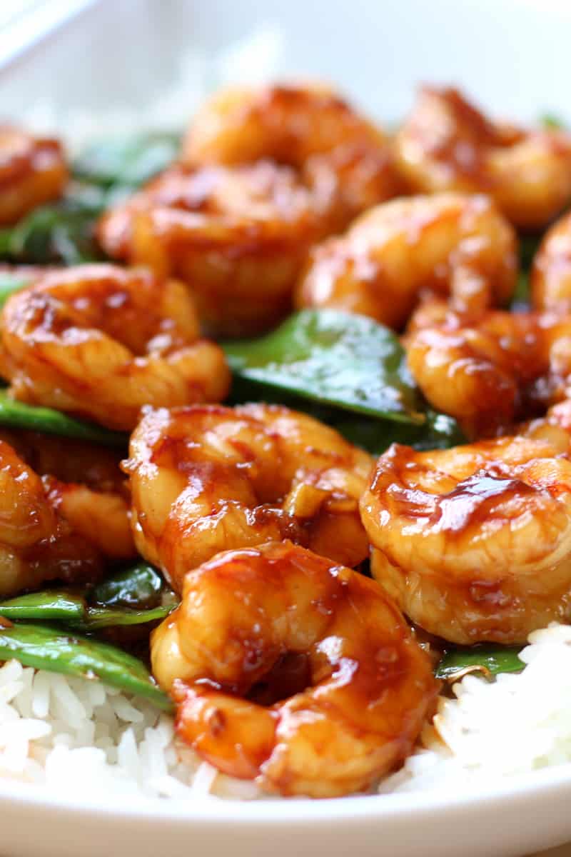 Shrimp and Snow Peas Stir Fry with Savory Sweet Sauce