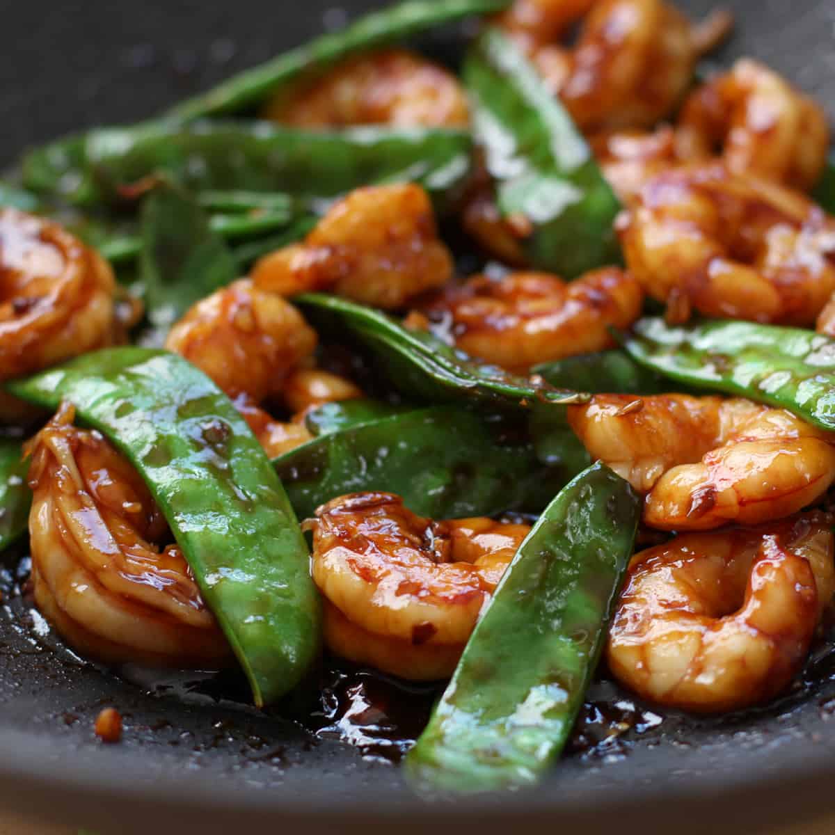 Shrimp and Snow Peas Stir Fry with Savory Sweet Sauce