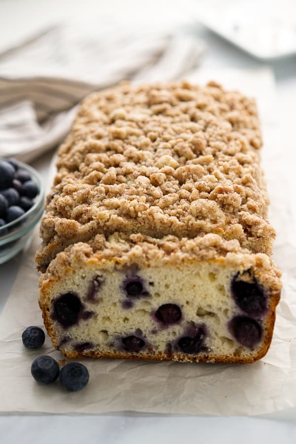 Blueberry Bread with Crumb Topping