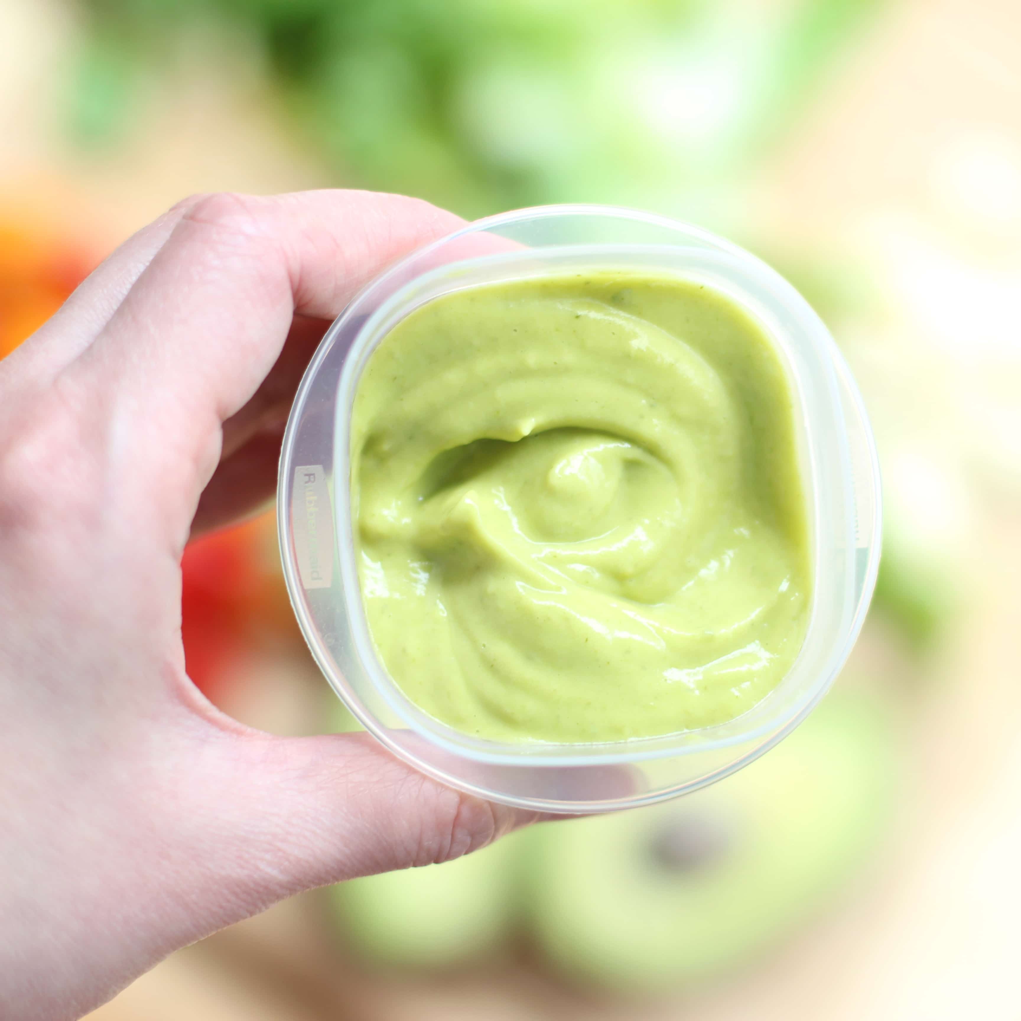 Salad dressing for Avocado Tomato Salad Power Wrap