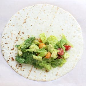 Avocado Tomato Salad Power Wrap