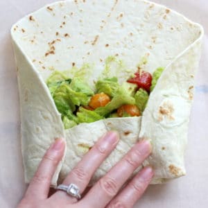 Avocado Tomato Salad Power Wrap