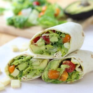 Avocado Tomato Salad Power Wrap