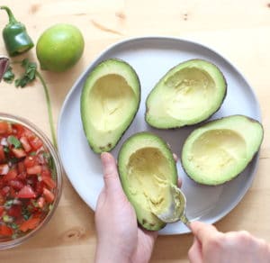 Pico de Gallo Stuffed Avocado