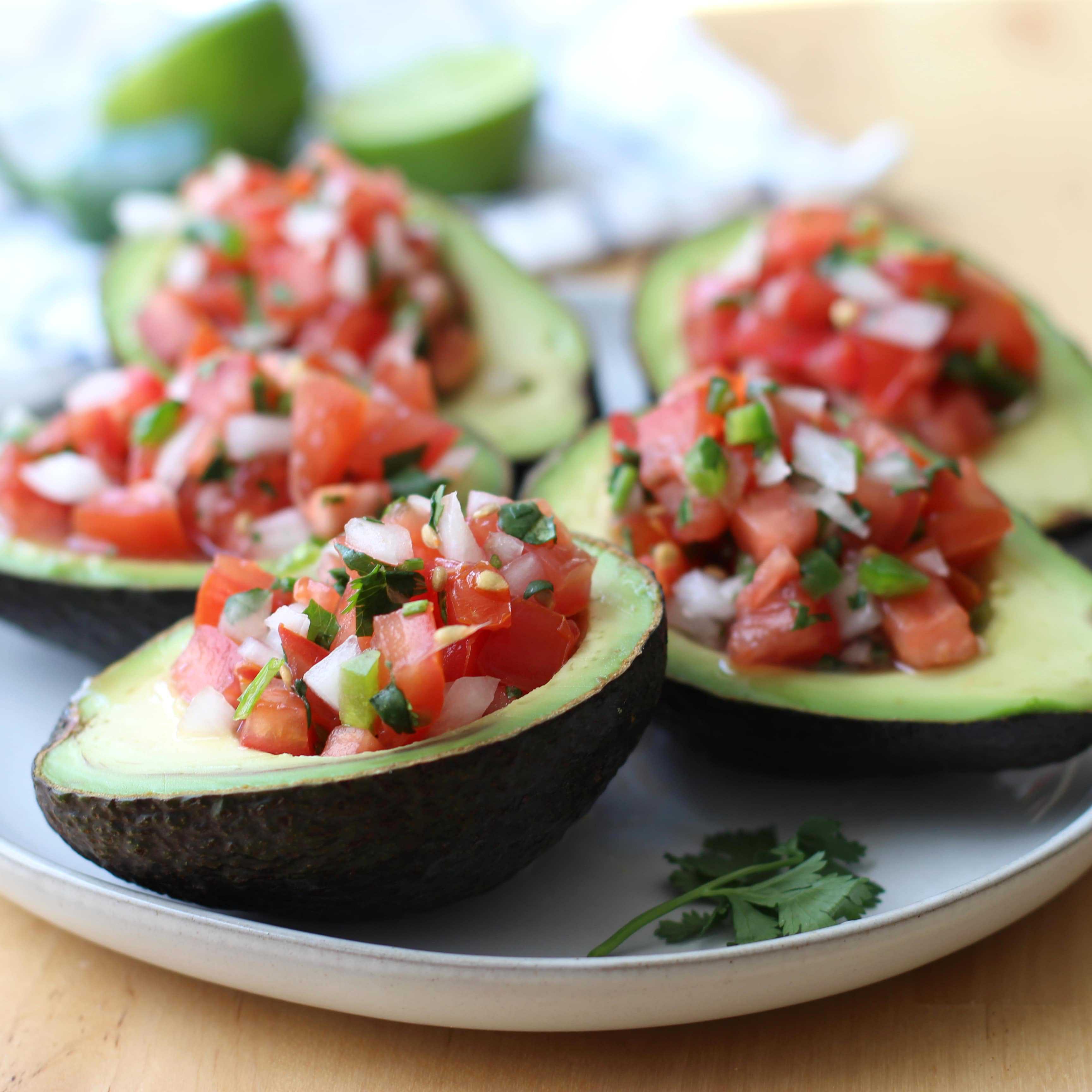 Pico de Gallo Stuffed Avocado