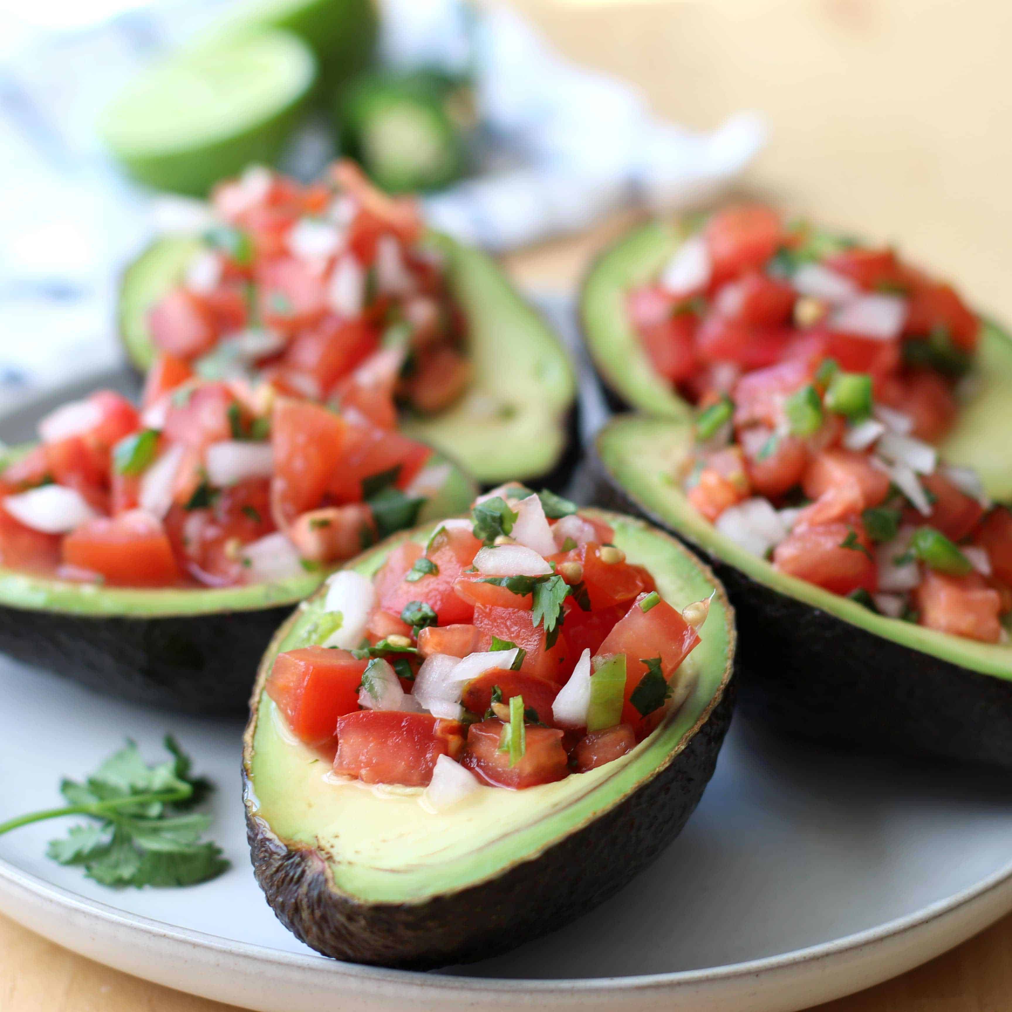 Pico de Gallo Stuffed Avocado