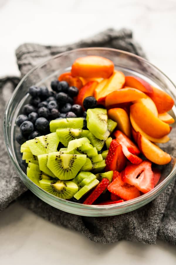 Fruit Salad with Honey Lime Dressing