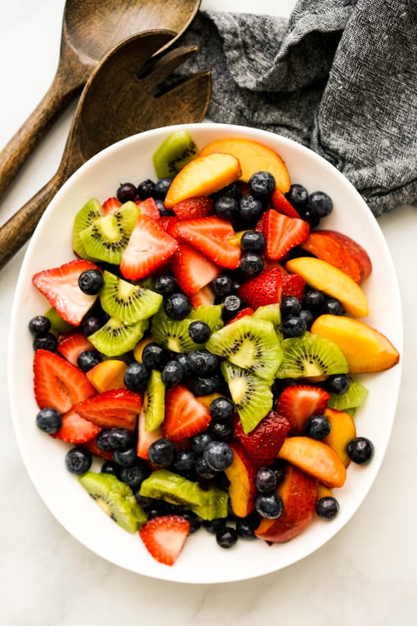 Fruit Salad with Honey Lime Dressing