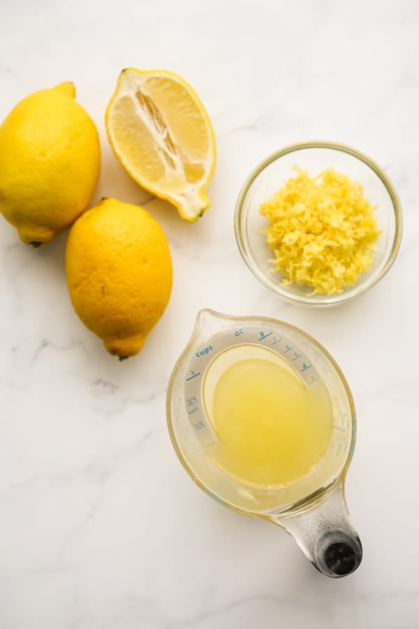 Juicing lemon for Lemon Ice Cream
