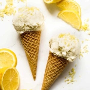 Two Lemon Ice Cream cones