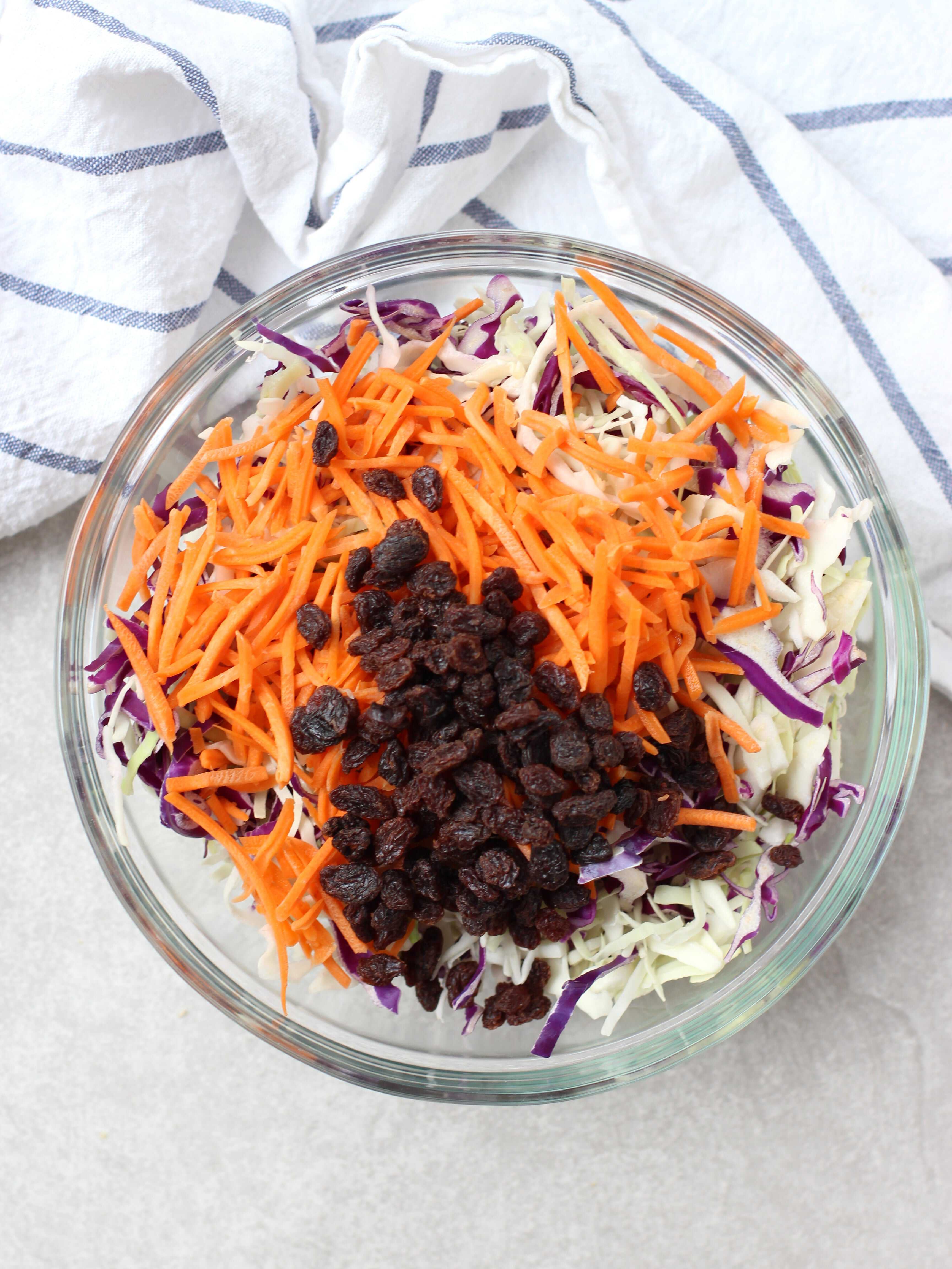 Light Raisin Coleslaw