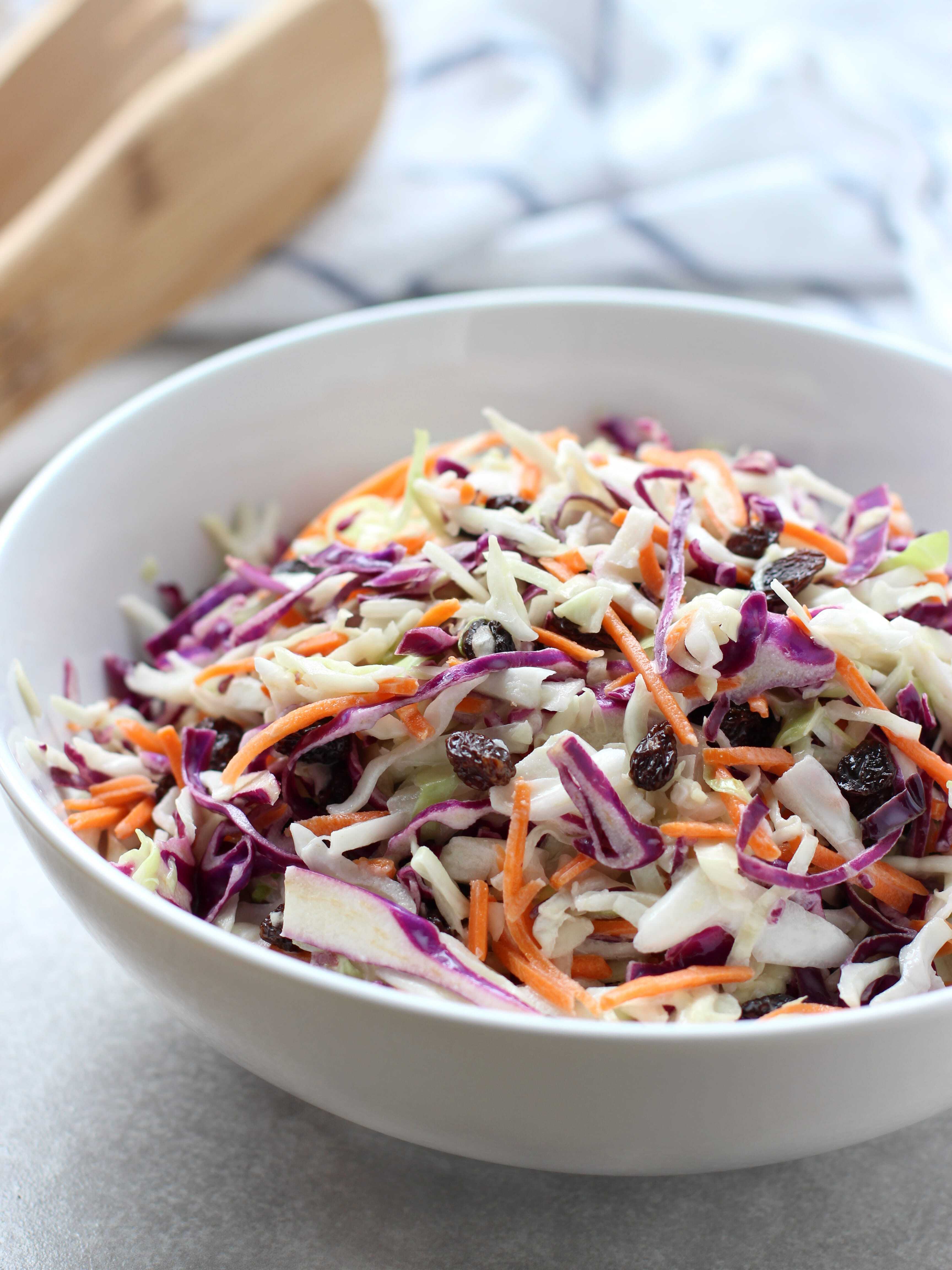 Light Raisin Coleslaw