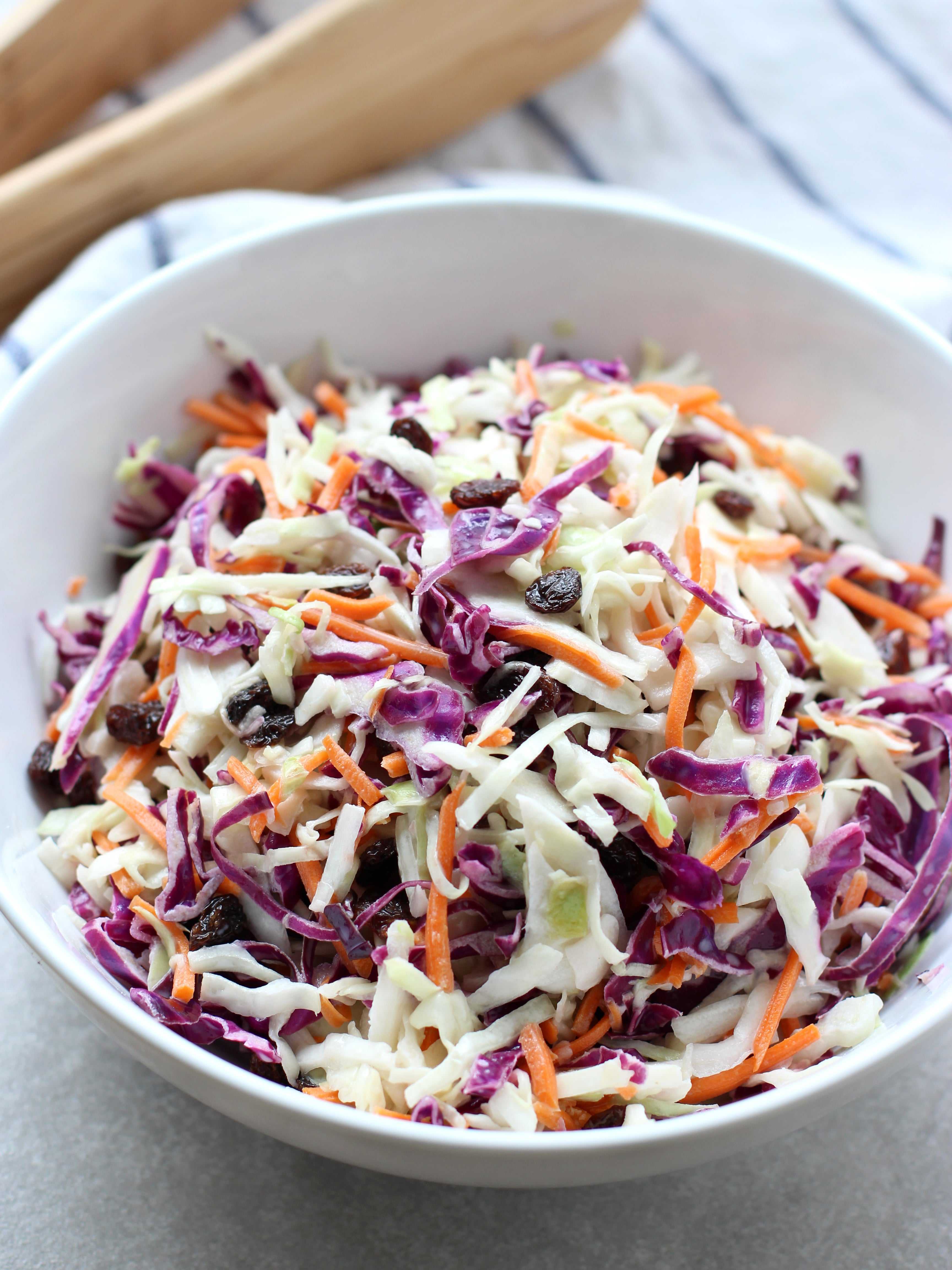 Light Raisin Coleslaw