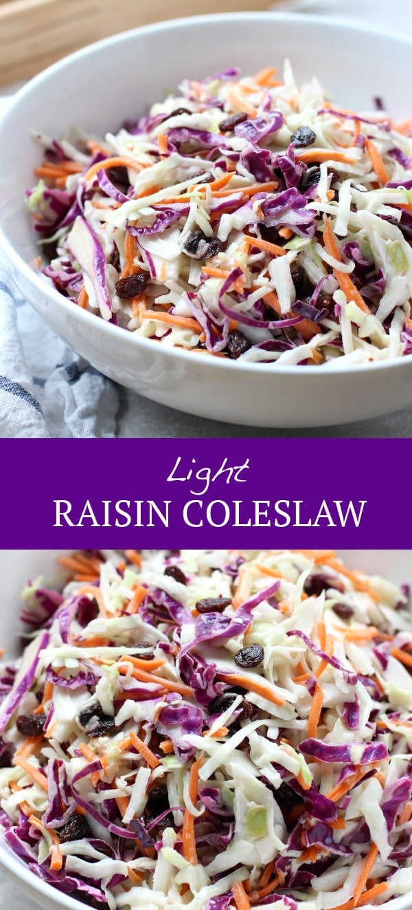 Light Raisin Coleslaw