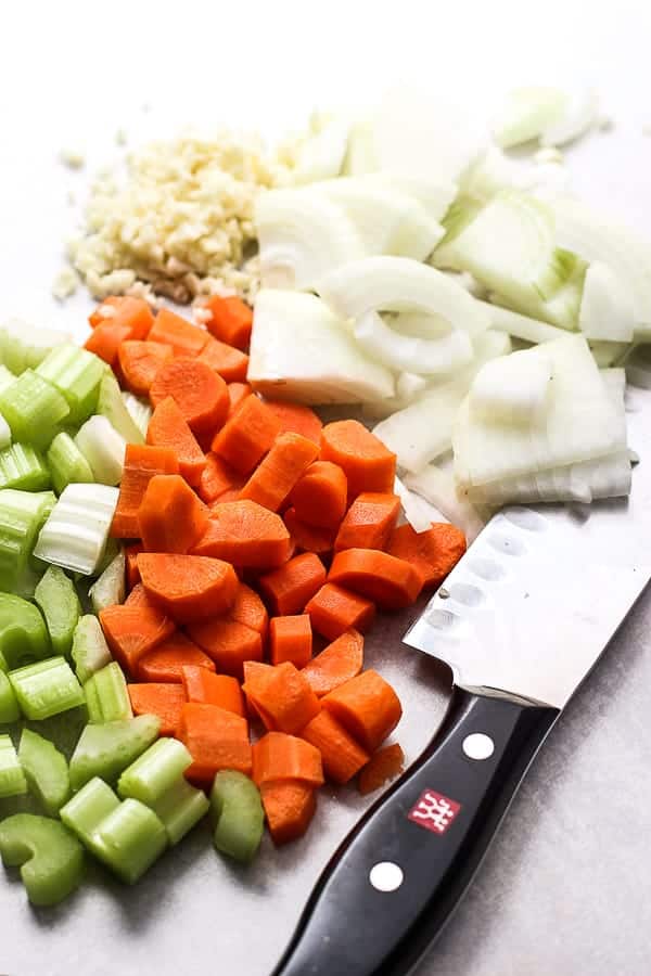 Ingredients for Lemon Chicken and Rice Soup