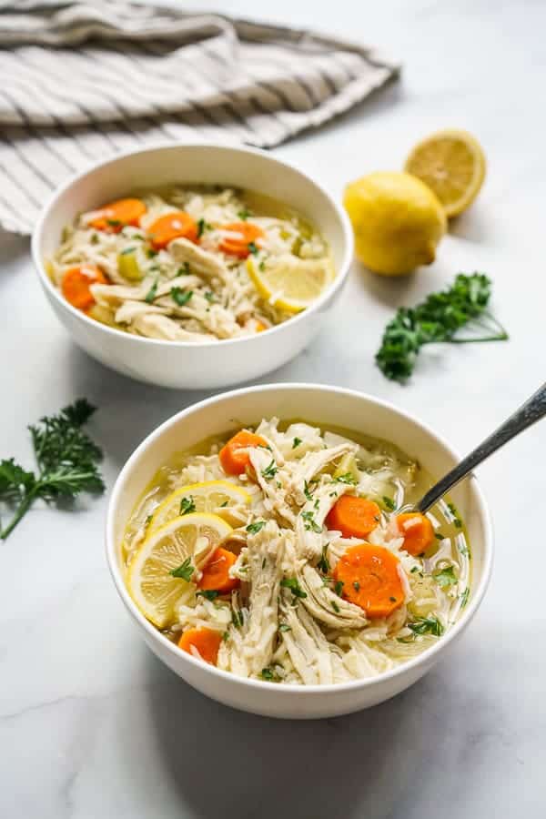 Lemon Chicken and Rice Soup