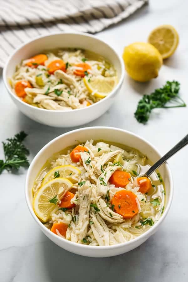 Lemon Chicken and Rice Soup