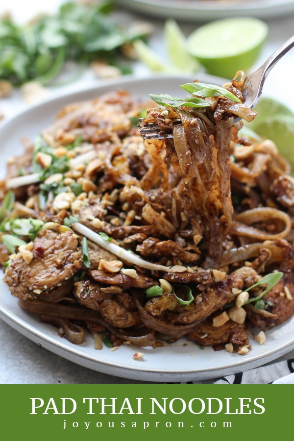 Pad Thai Noodles (Video Included!!) Joyous Apron