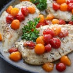 White Wine Tomato Skillet Chicken