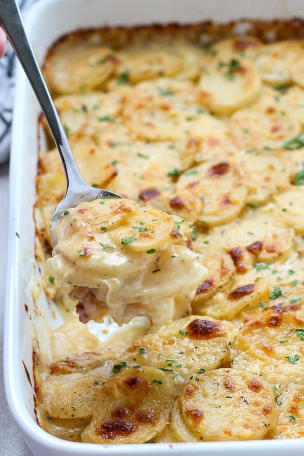 Cheesy Garlic Scalloped Potatoes