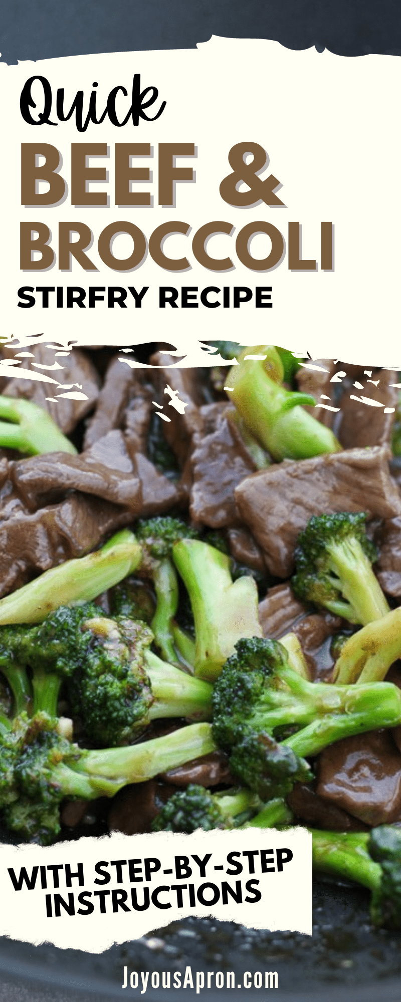 Beef and Broccoli Stir Fry - delicious and easy Chinese takeout recipe! Tender slices of beef is combined with broccoli, tossed in a delicious savory sweet sauce. A yummy Asian inspired meal! Served with rice. via @joyousapron