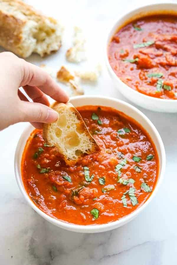 Tomato Soup with Canned Tomatoes