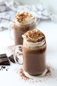 Two hugs of Homemade Hot Chocolate