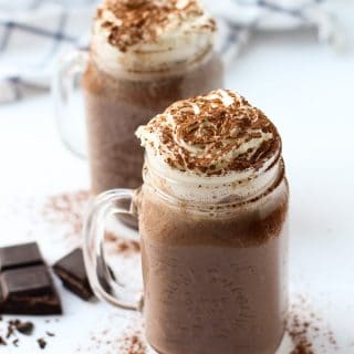 Two hugs of Homemade Hot Chocolate