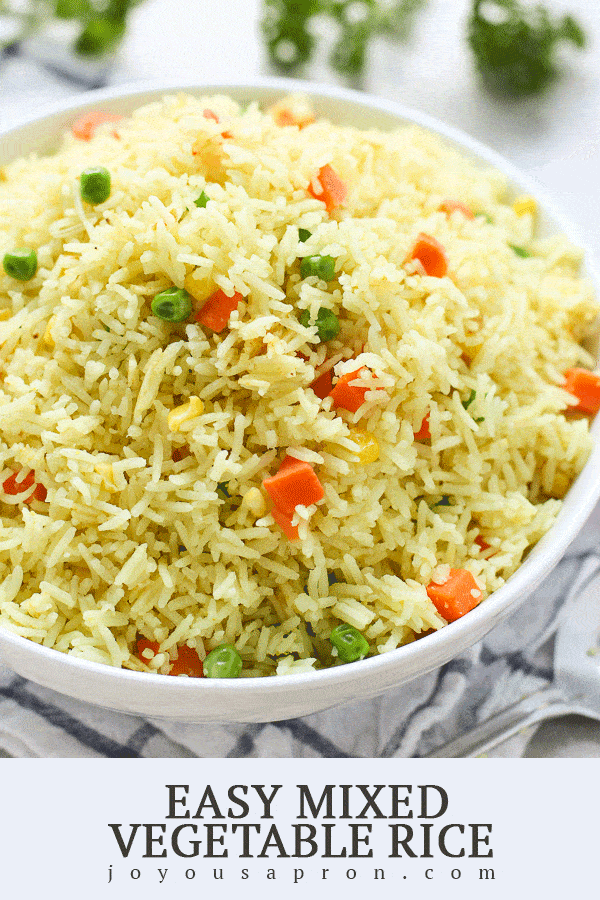 Easy Mixed Vegetable Rice