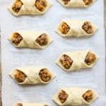 Uncooked Sausage and Cheese Puff Pastry Pockets
