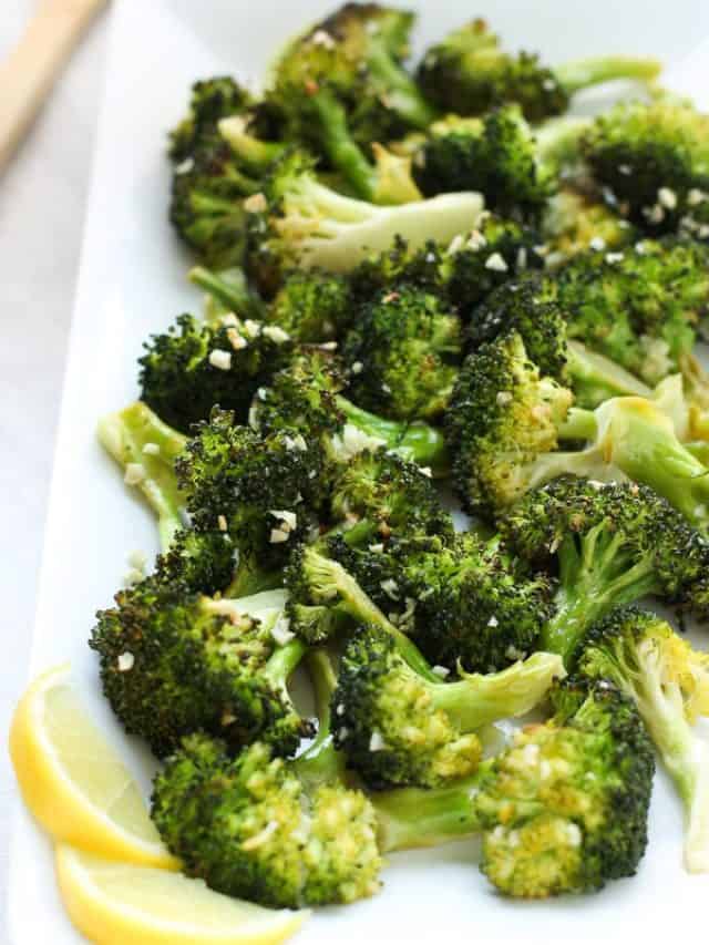 Roasted Lemon Garlic Broccoli