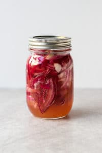 Pickled red onions