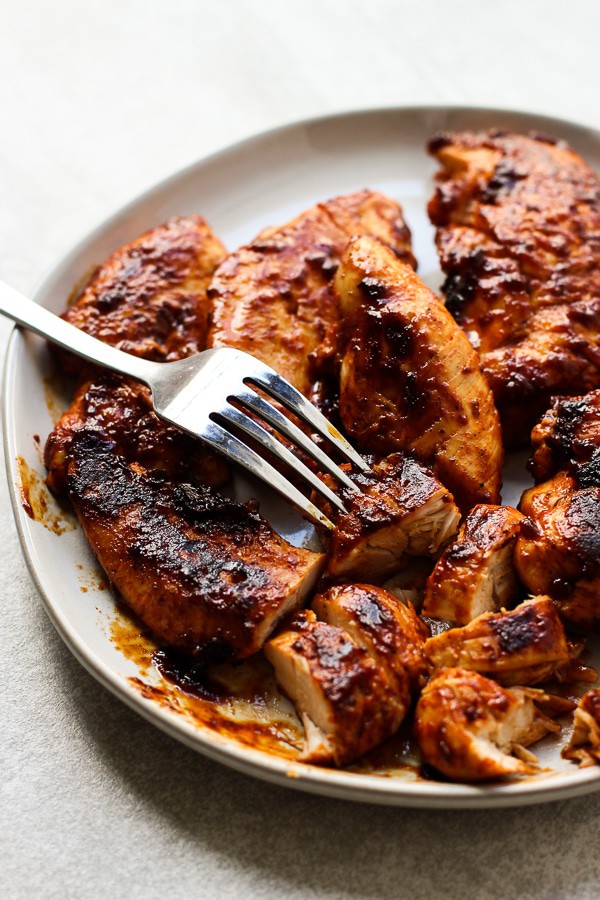 Pan-fried BBQ Chicken