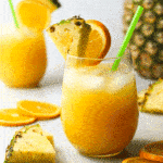 Pineapple Orange Coconut Rum Cocktail Pin
