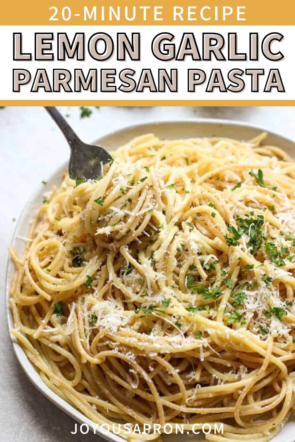 Lemon Garlic Parmesan Pasta (Easy Spaghetti Recipe!) - Joyous Apron
