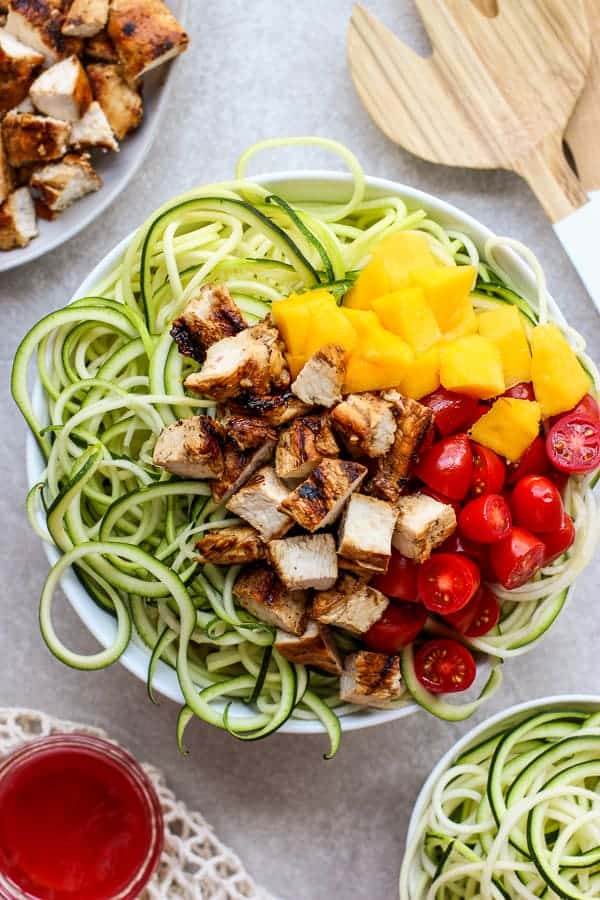 Grilled Chicken Zoodles