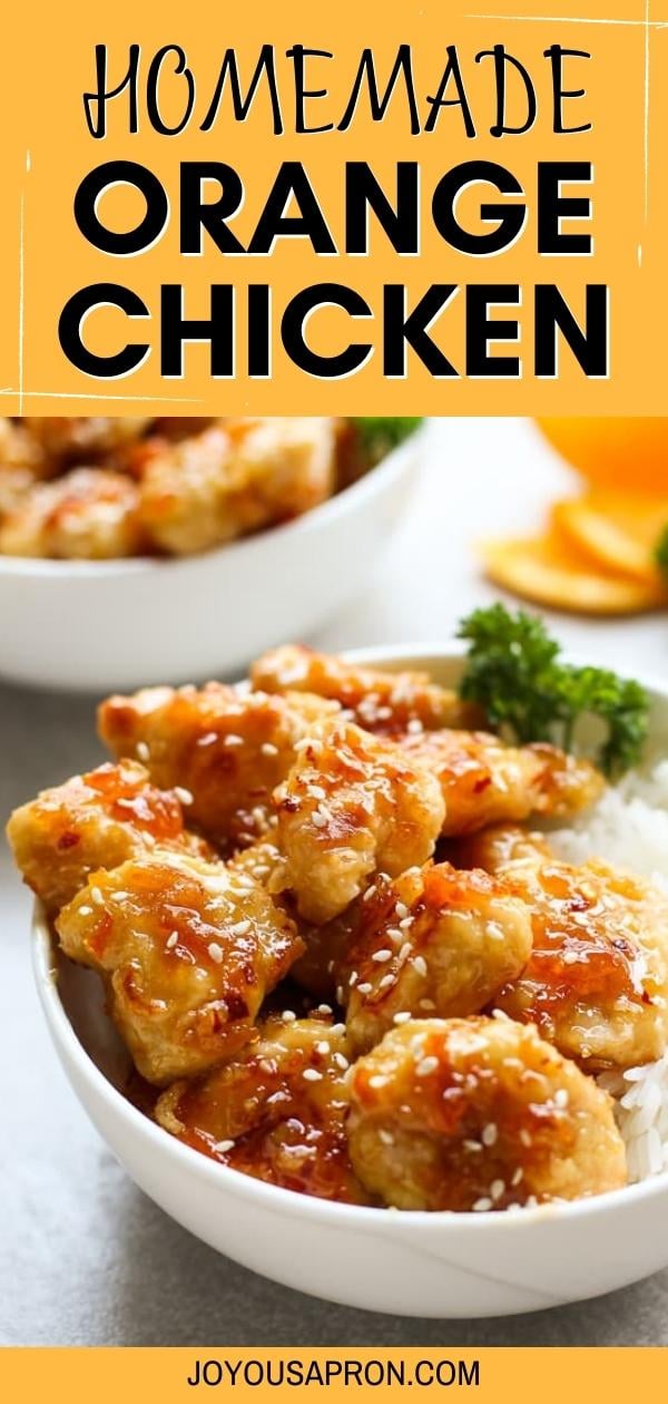 Easy Baked Orange Chicken - A lighter, healthier and just as delicious version of Orange Chicken, the classic Asian American Chinese dish! Baked, not fried - this is a quick and simple meal for weeknight dinners! Serve well with rice. via @joyousapron