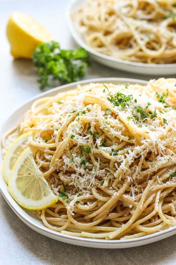 Lemon Garlic Parmesan Pasta (Easy Spaghetti Recipe!) - Joyous Apron