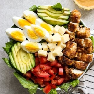 A bowl of Crispy Chicken Salad