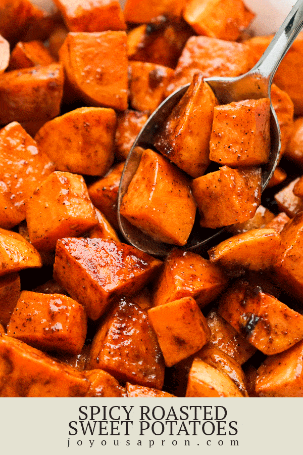 Spicy Roasted Sweet Potatoes via @joyousapron