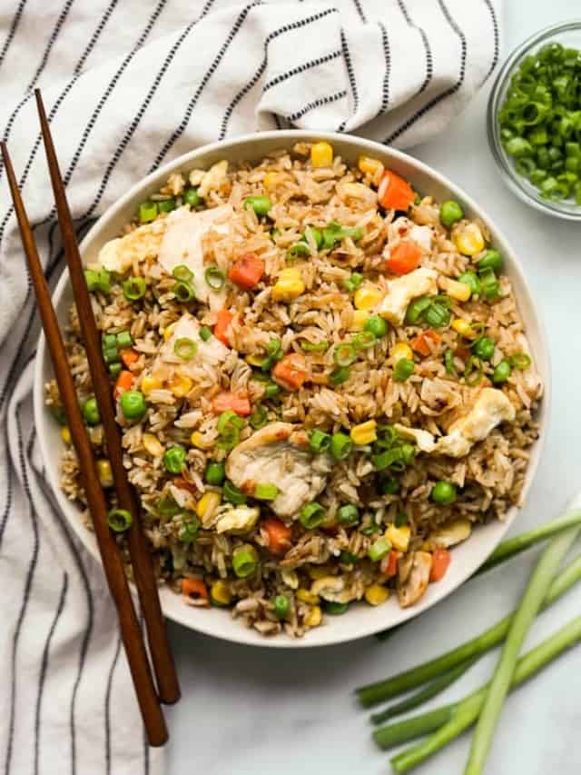 Make This Delicious Easy Chicken Fried Rice in Under 30 Minutes!